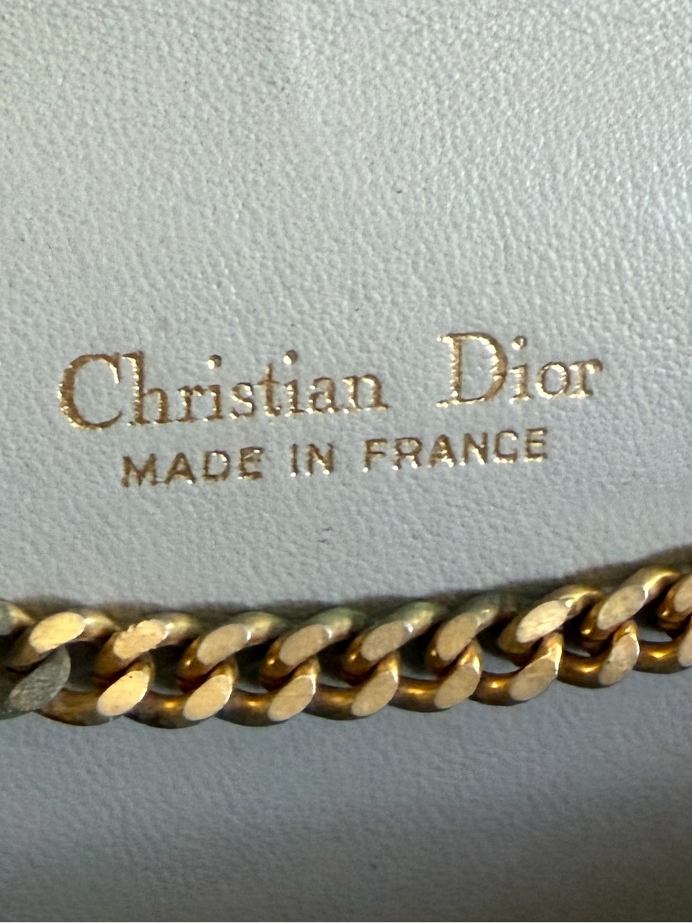 Christian Dior Vintage Red Leather Shoulder Bag Clutch with Gold Chain - Picture 7 of 16